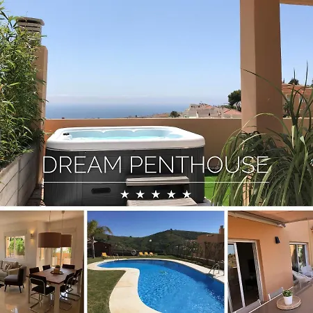 New: Luxurious Penthouse With Jacuzzi & Sea View Apartment Mijas